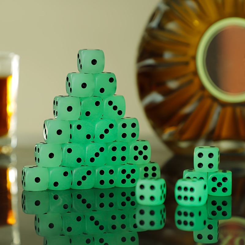 8pcs Luminous Game Dice for Nightclubs and Bars